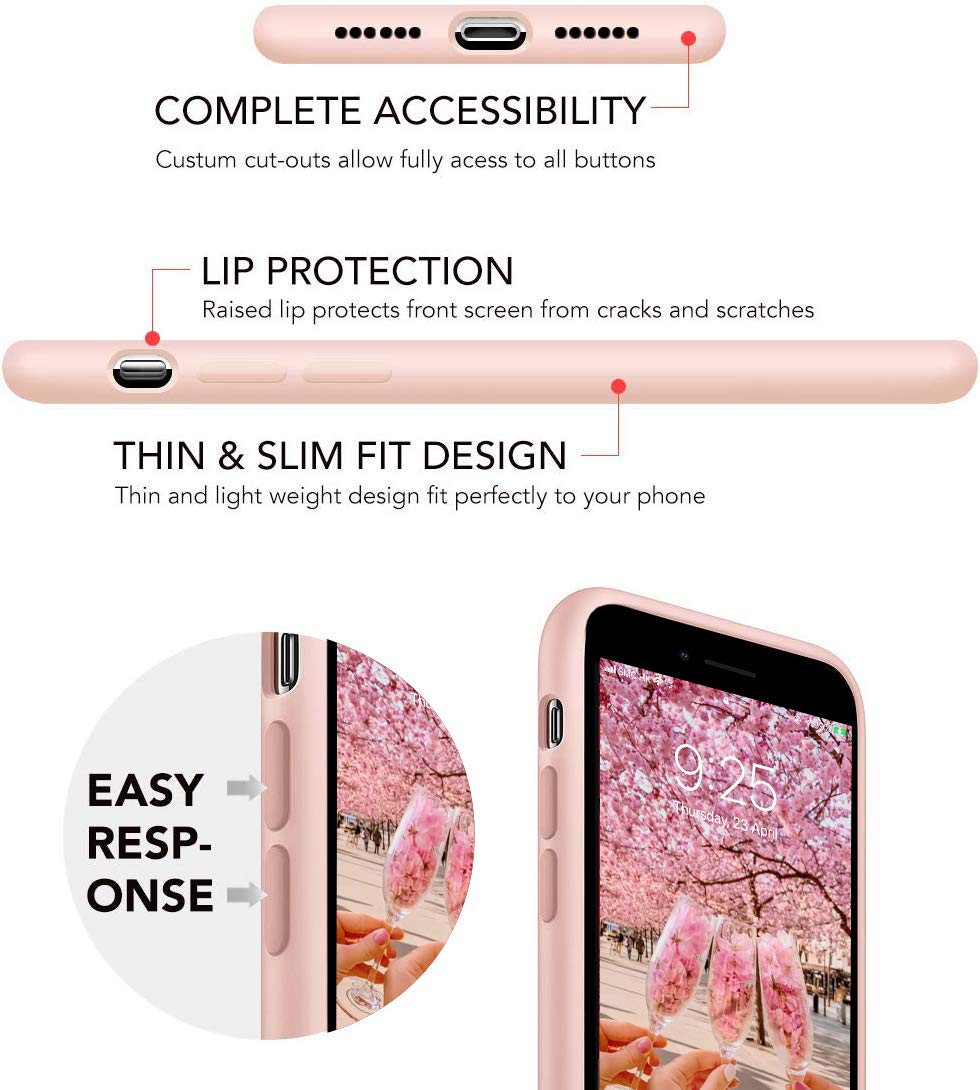 Amazon.co.jp: IceSword iPhone SE 2020 シリコンケース ピンクサンド